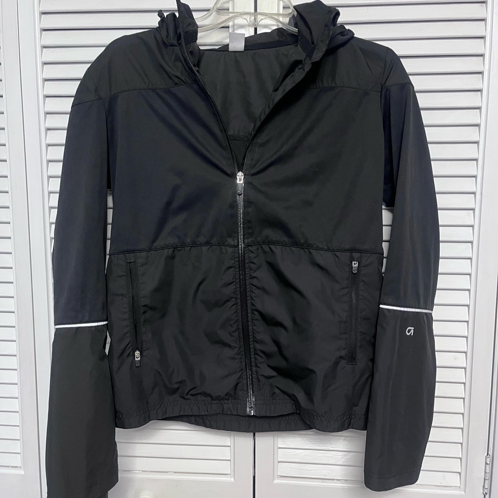 GAP Black Zip-Up Running Jacket